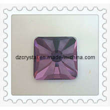 Glass Square Garment Pendants for Jewelry Ornament